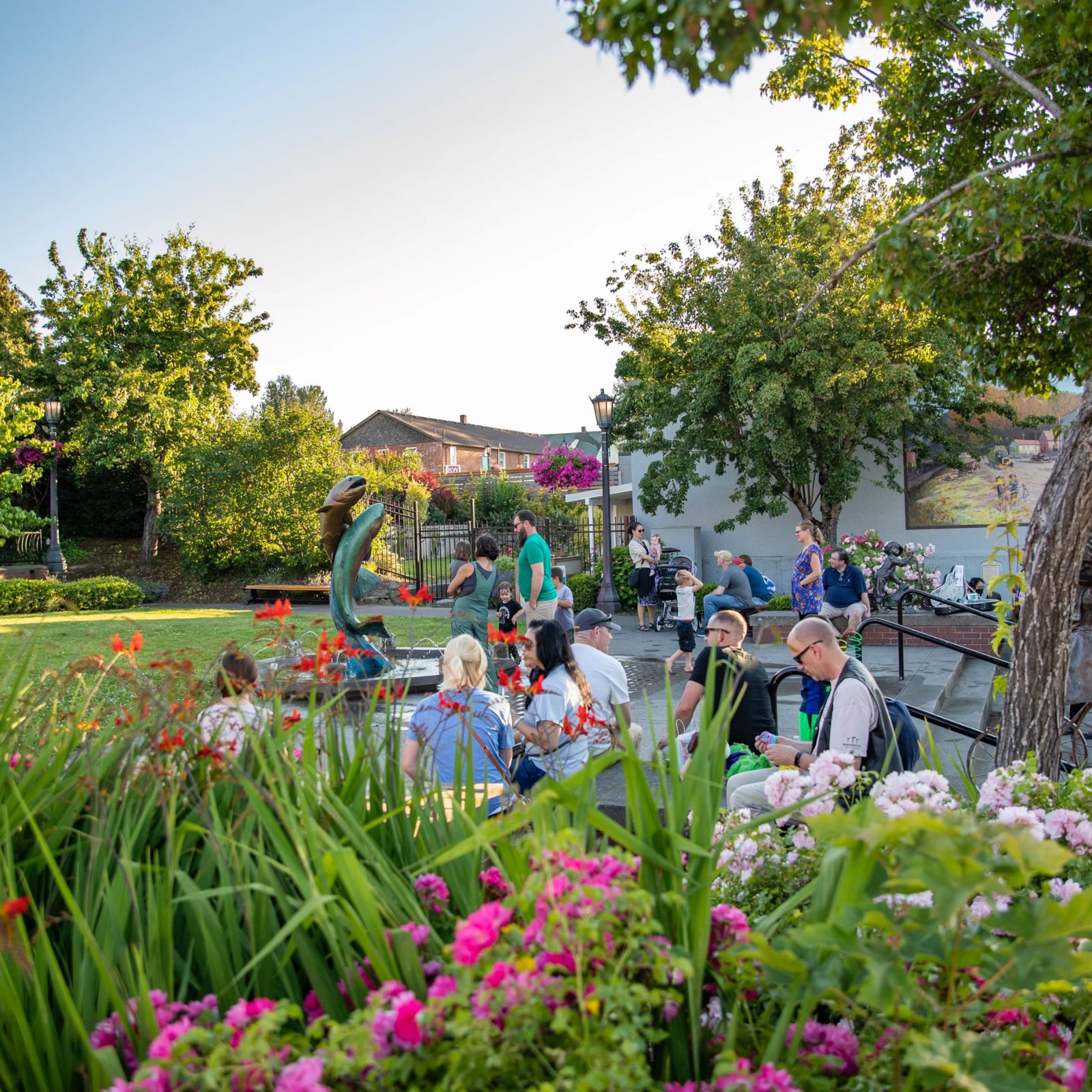 Mayors Square Park in downtown Troutdale